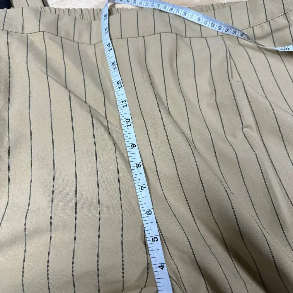 La Ligne x Target NWOT High Waist Wide Leg Striped Trousers Size 3X Pinstripe - Picture 9 of 10